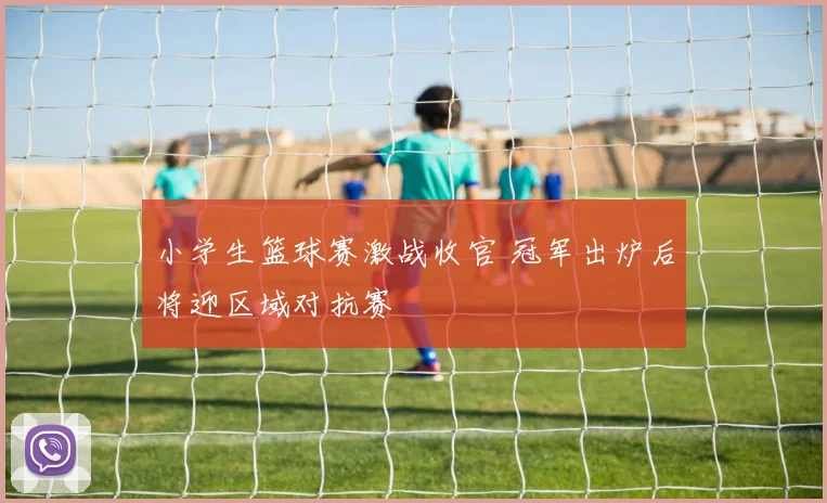 小学生篮球赛激战收官 冠军出炉后将迎区域对抗赛