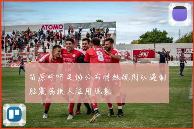 苗原呼吁足协公布特殊规则以遏制脑震荡换人滥用现象